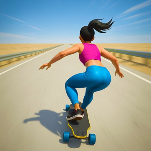 Downhill Skate Race Game 图标