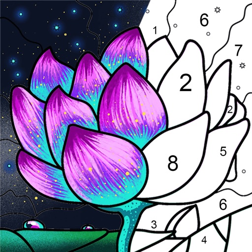 Paint by Number Coloring Game 图标
